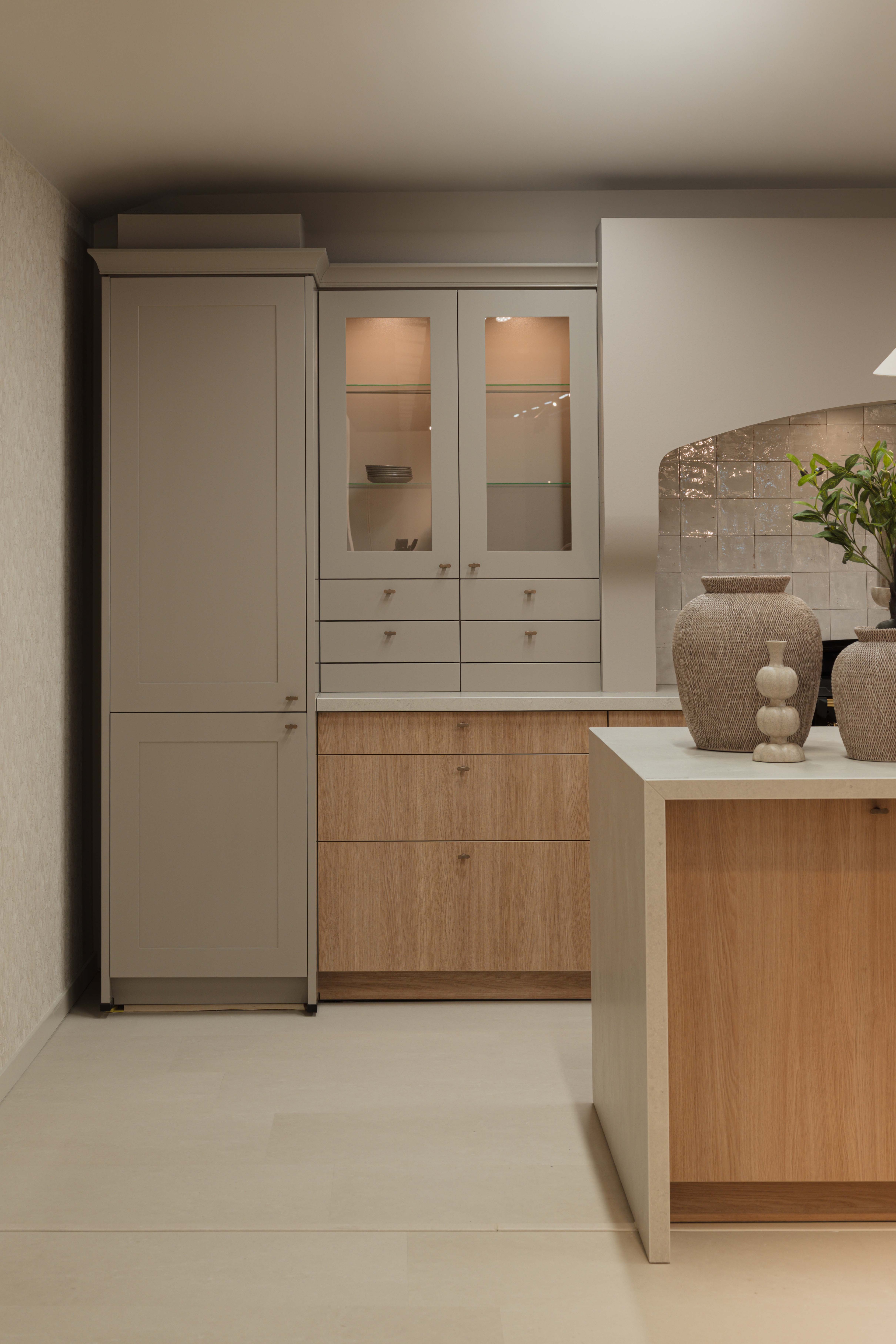 Detailbeeld landelijke keuken frigo